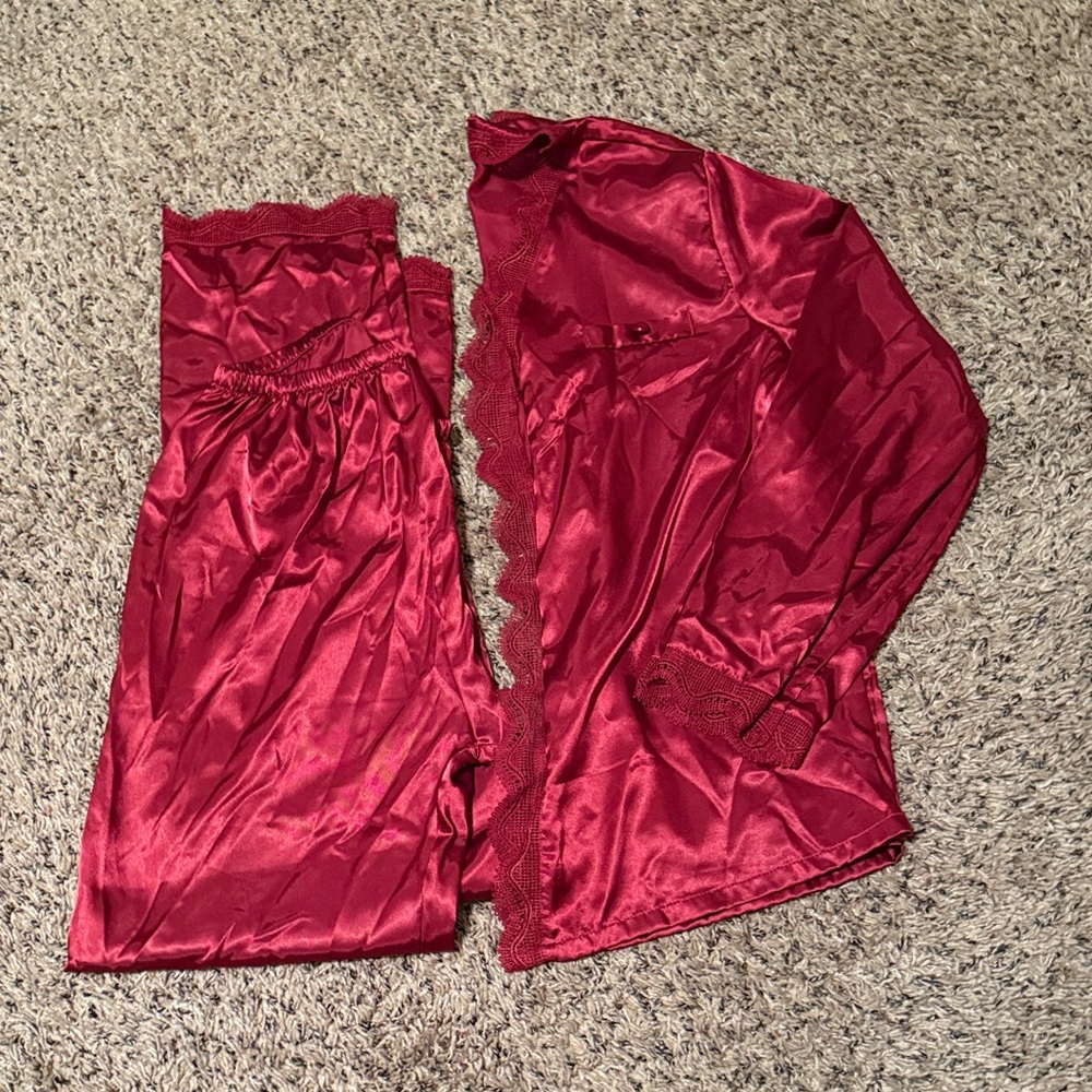 Burgandy Women's Pajama Set